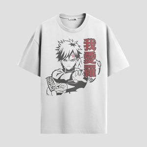 Playera urbana de anime y gaming ExtraLife MX, corte Standard Fit unisex ligero y transpirable en color Deep Black y Pure White, ropa de uso diario para gym y casual.