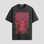 Playera urbana de anime y gaming ExtraLife MX, corte Standard Fit unisex ligero y transpirable en color Deep Black y Pure White, ropa de uso diario para gym y casual.