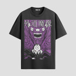 Playera urbana de anime y gaming ExtraLife MX, corte Standard Fit unisex ligero y transpirable en color Deep Black y Pure White, ropa de uso diario para gym y casual.