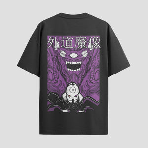 Playera urbana de anime y gaming ExtraLife MX, corte Standard Fit unisex ligero y transpirable en color Deep Black y Pure White, ropa de uso diario para gym y casual.