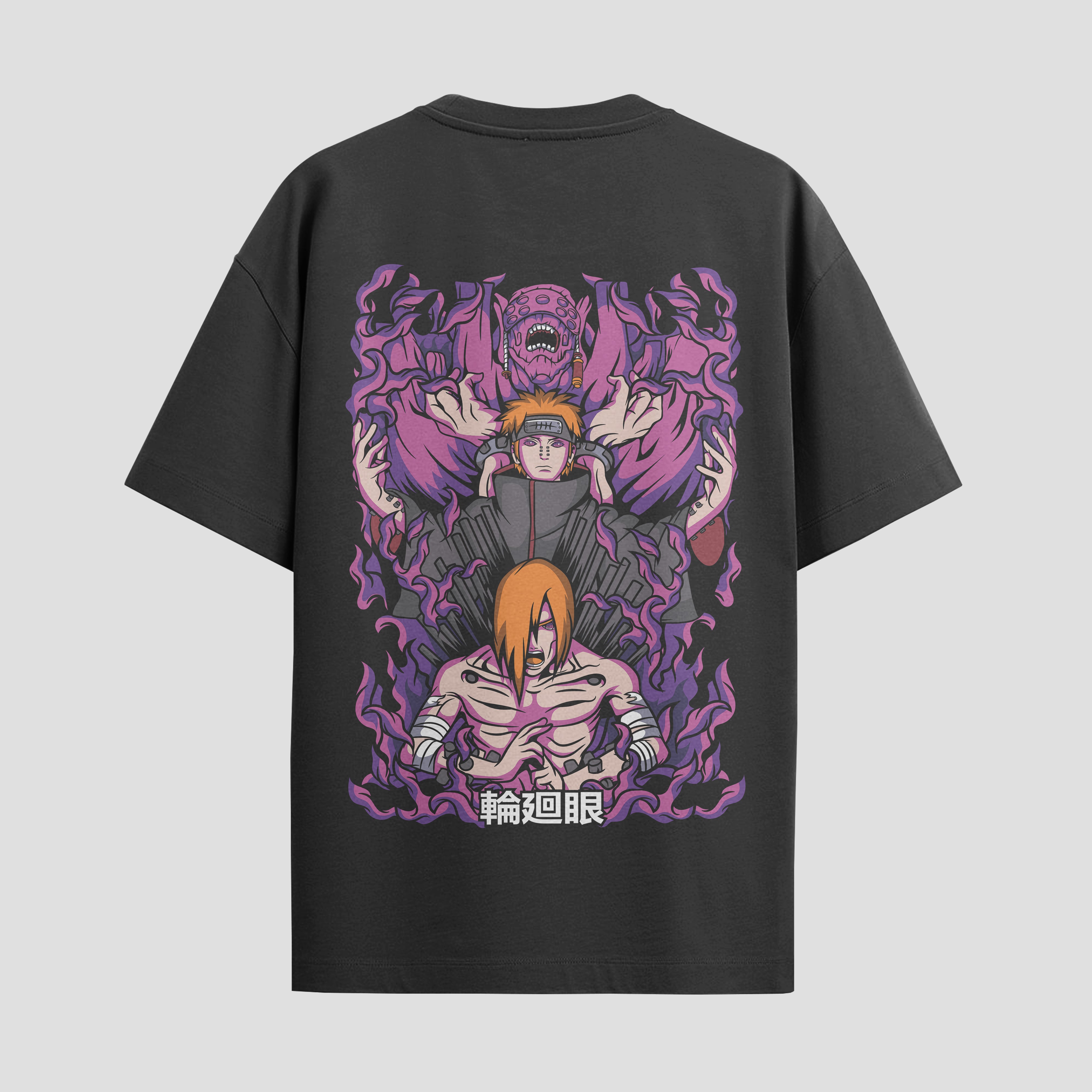Playera urbana de anime y gaming ExtraLife MX, corte Standard Fit unisex ligero y transpirable en color Deep Black y Pure White, ropa de uso diario para gym y casual.