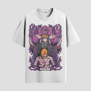 Playera urbana de anime y gaming ExtraLife MX, corte Standard Fit unisex ligero y transpirable en color Deep Black y Pure White, ropa de uso diario para gym y casual.