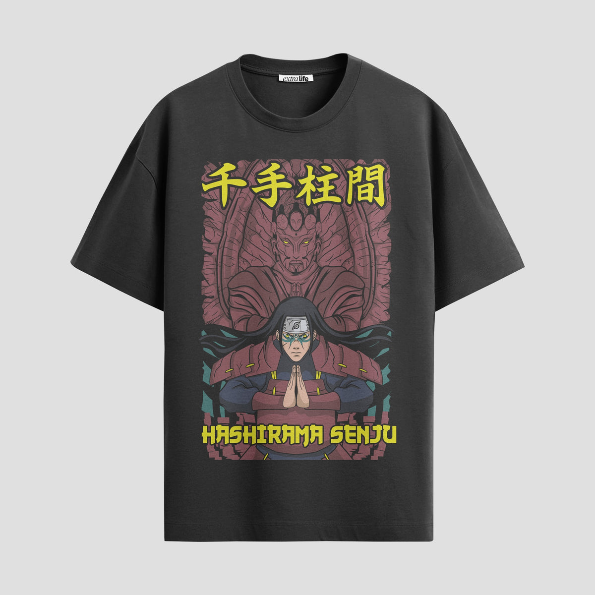 Playera urbana de anime y gaming ExtraLife MX, corte Classic Premium unisex ligero y transpirable en color Deep Black y Pure White, ropa de uso diario para gym y casual.