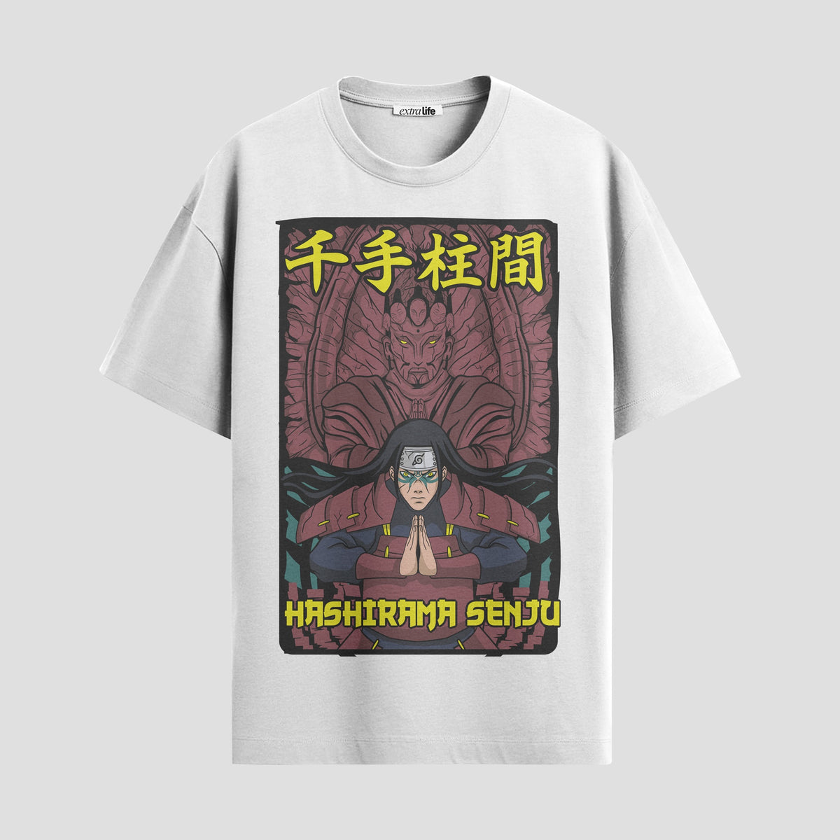 Playera urbana de anime y gaming ExtraLife MX, corte Classic Premium unisex ligero y transpirable en color Deep Black y Pure White, ropa de uso diario para gym y casual.
