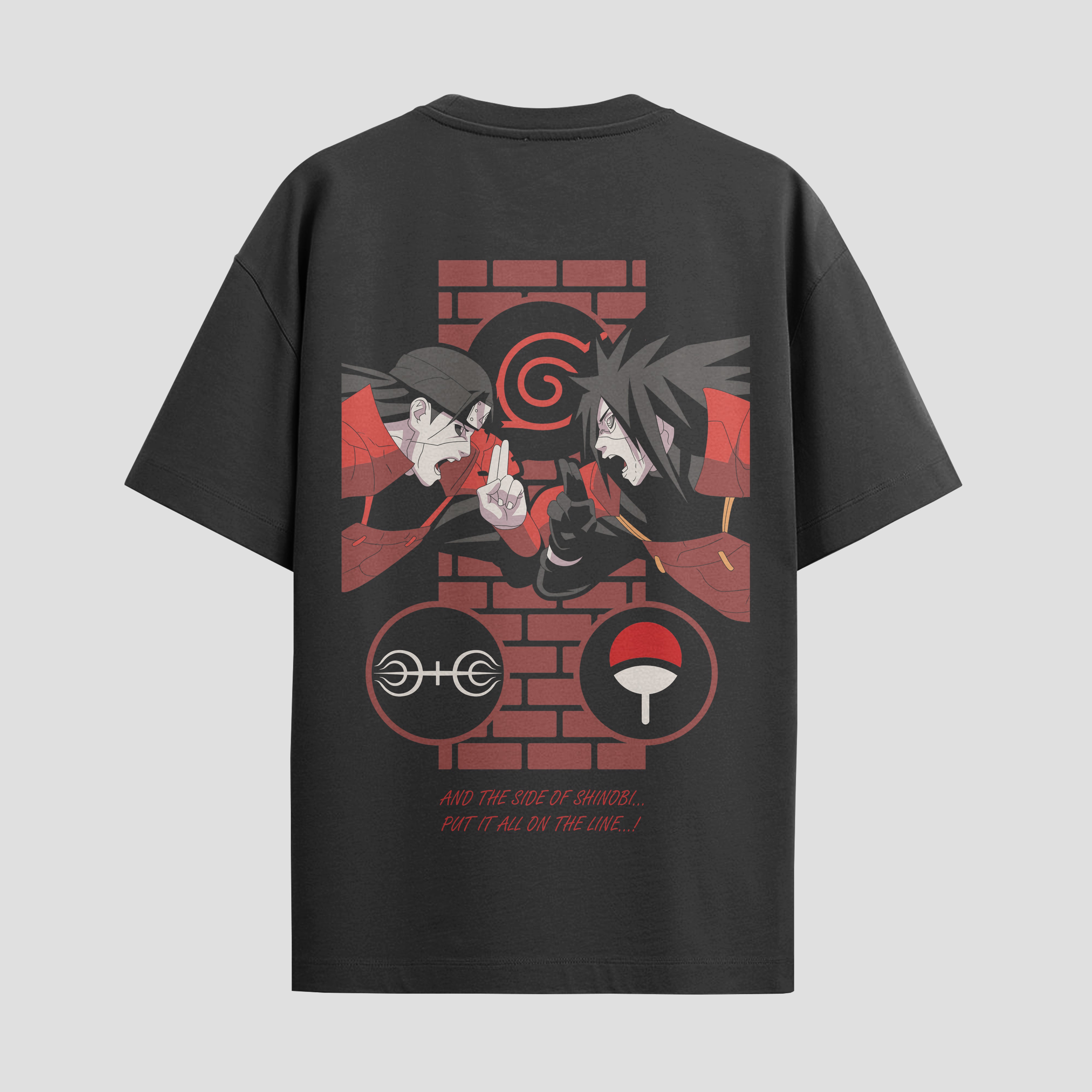Playera urbana de anime y gaming ExtraLife MX, corte Standard Fit unisex ligero y transpirable en color Deep Black y Pure White, ropa de uso diario para gym y casual.