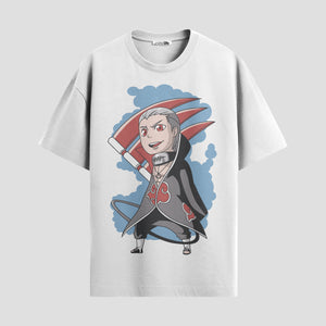Playera urbana de anime y gaming ExtraLife MX, corte Standard Fit unisex ligero y transpirable en color Deep Black y Pure White, ropa de uso diario para gym y casual.