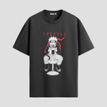Playera urbana de anime y gaming ExtraLife MX, corte Standard Fit unisex ligero y transpirable en color Deep Black y Pure White, ropa de uso diario para gym y casual.