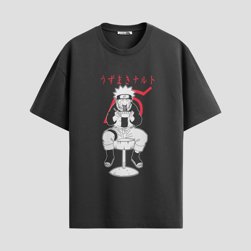 Playera urbana de anime y gaming ExtraLife MX, corte Standard Fit unisex ligero y transpirable en color Deep Black y Pure White, ropa de uso diario para gym y casual.