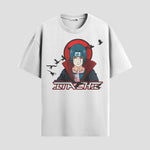 Playera urbana de anime y gaming ExtraLife MX, corte Standard Fit unisex ligero y transpirable en color Deep Black y Pure White, ropa de uso diario para gym y casual.