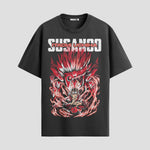 Playera urbana de anime y gaming ExtraLife MX, corte Standard Fit unisex ligero y transpirable en color Deep Black y Pure White, ropa de uso diario para gym y casual.