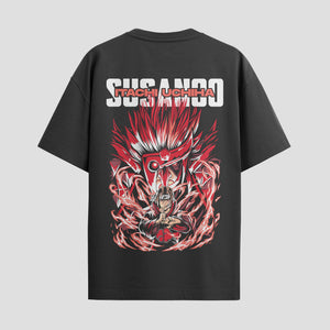 Playera urbana de anime y gaming ExtraLife MX, corte Standard Fit unisex ligero y transpirable en color Deep Black y Pure White, ropa de uso diario para gym y casual.