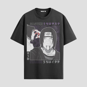 Playera urbana de anime y gaming ExtraLife MX, corte Standard Fit unisex ligero y transpirable en color Deep Black y Pure White, ropa de uso diario para gym y casual.