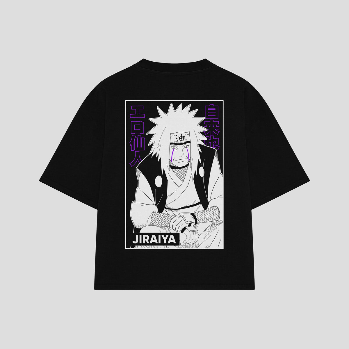 Playera streetwear premium de anime y gaming ExtraLife MX, corte oversized drop shoulder ligero y fresco en color Deep Black y Off-White, moda urbana mexicana de culto.