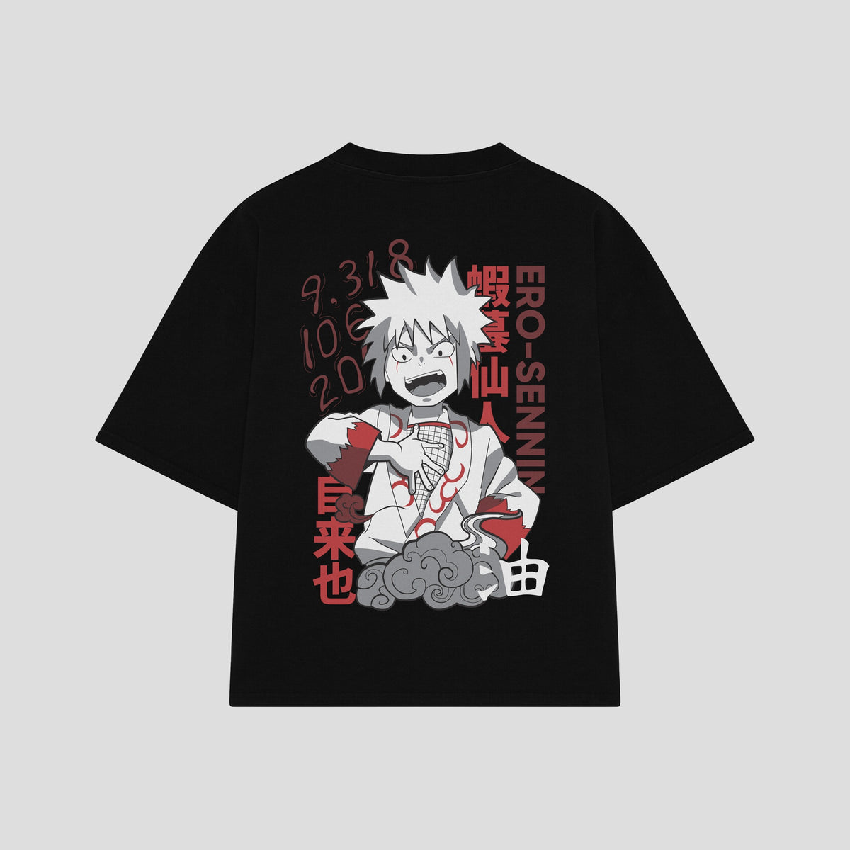 Playera streetwear premium de anime y gaming ExtraLife MX, corte oversized drop shoulder ligero y fresco en color Deep Black y Off-White, moda urbana mexicana de culto.