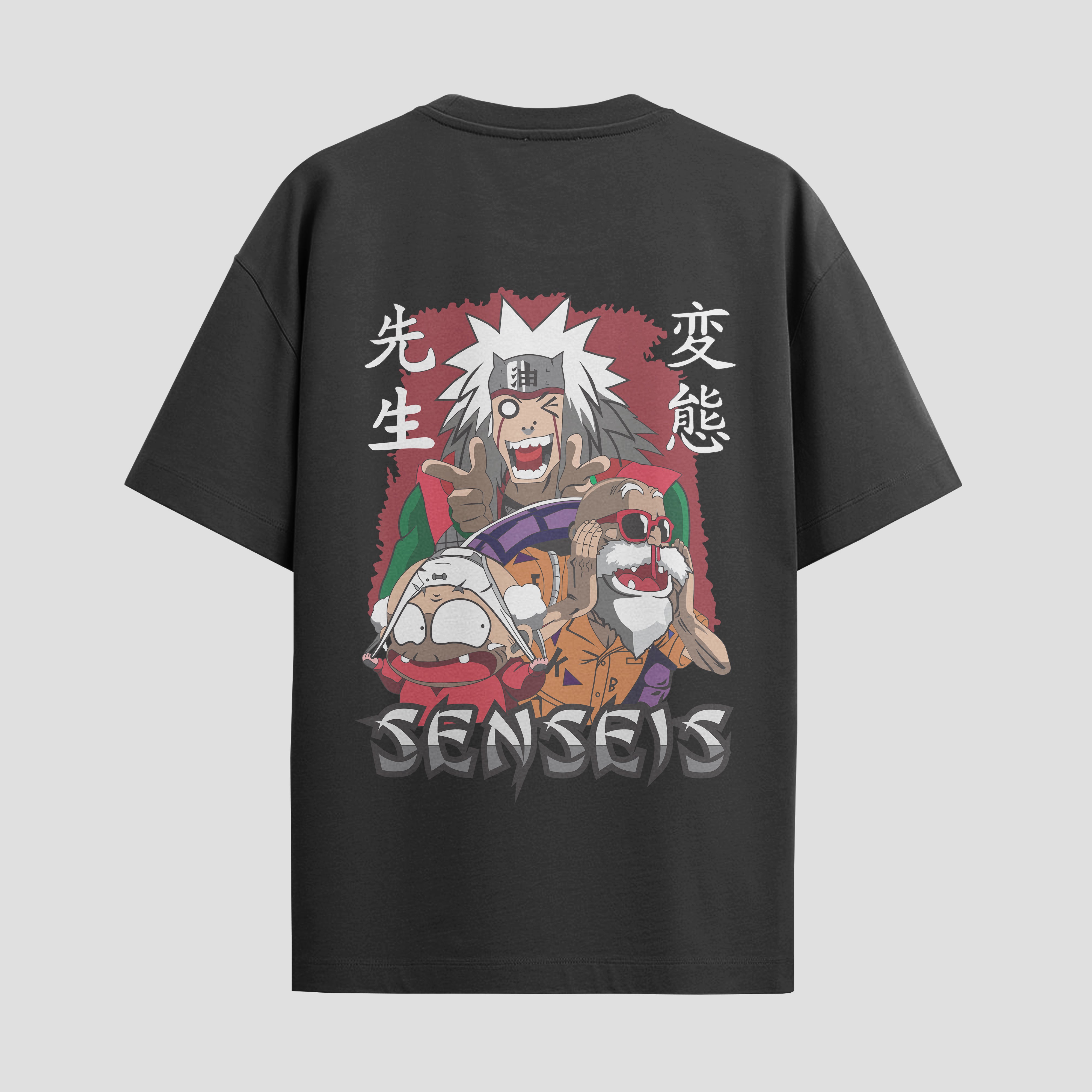 Playera urbana de anime y gaming ExtraLife MX, corte Standard Fit unisex ligero y transpirable en color Deep Black y Pure White, ropa de uso diario para gym y casual.