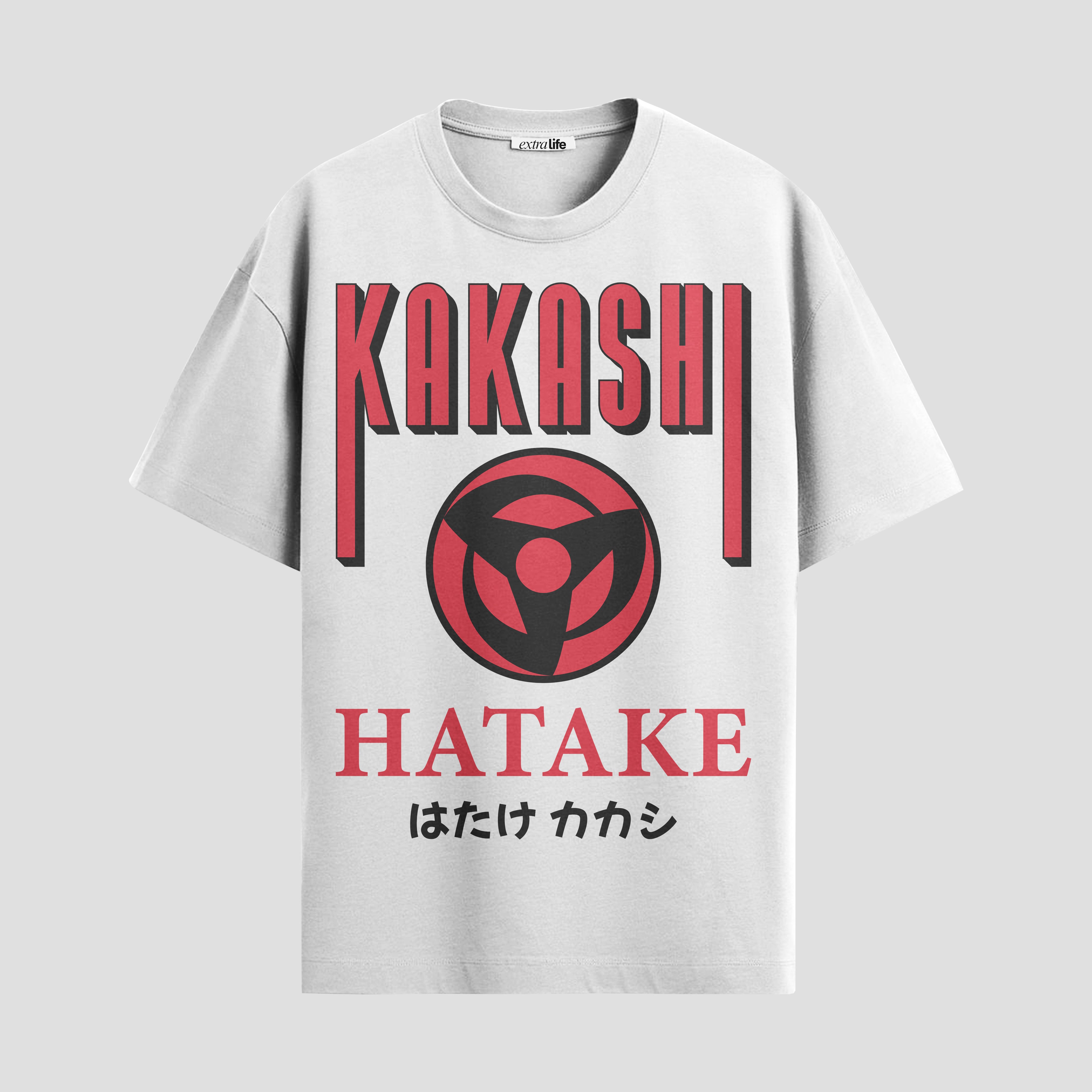 Playera urbana de anime y gaming ExtraLife MX, corte Standard Fit unisex ligero y transpirable en color Deep Black y Pure White, ropa de uso diario para gym y casual.