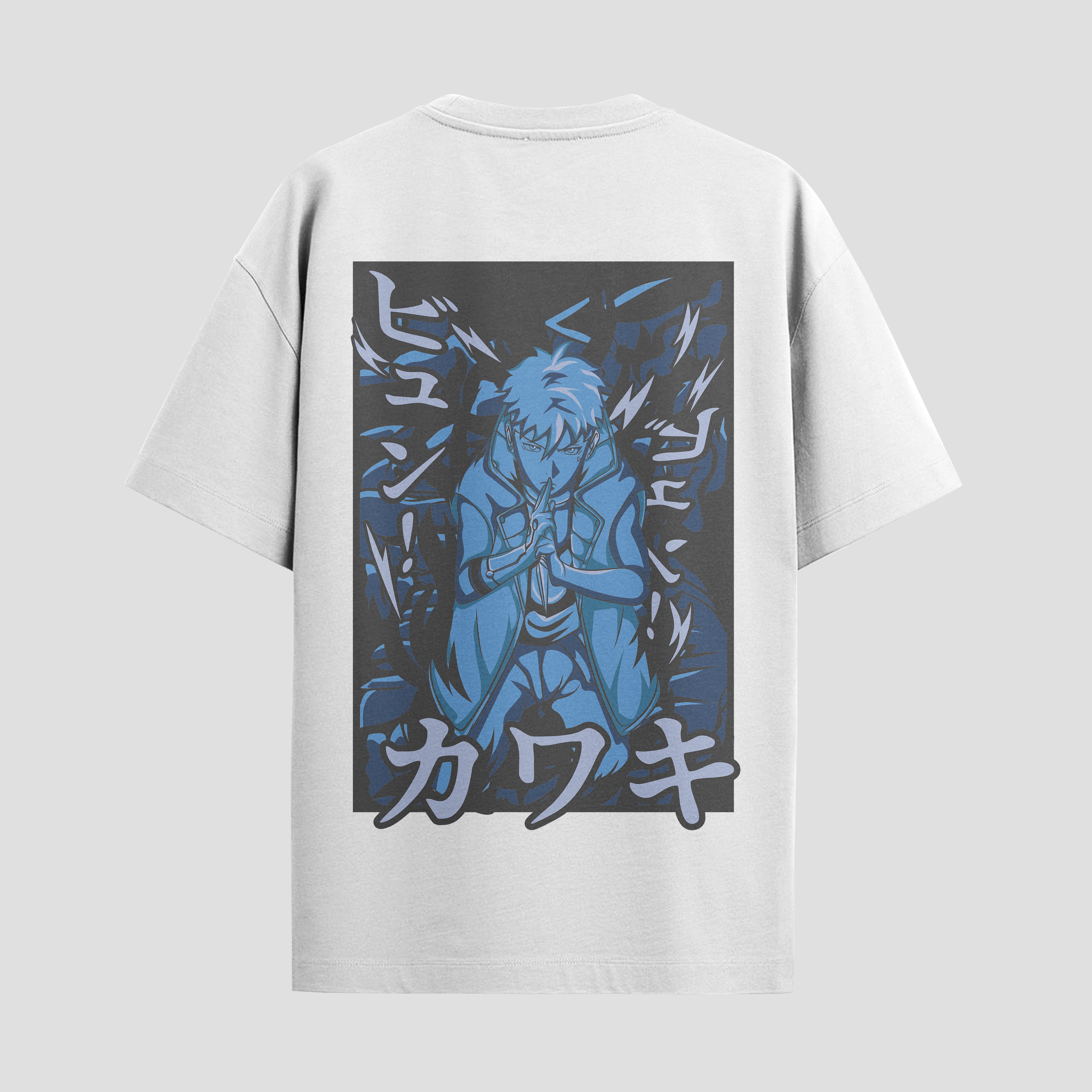 Playera urbana de anime y gaming ExtraLife MX, corte Standard Fit unisex ligero y transpirable en color Deep Black y Pure White, ropa de uso diario para gym y casual.