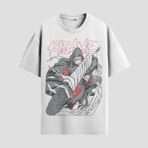 Playera urbana de anime y gaming ExtraLife MX, corte Standard Fit unisex ligero y transpirable en color Deep Black y Pure White, ropa de uso diario para gym y casual.