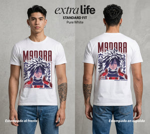 La Aldea Oculta | El Hokage del Futuro #02839 - Playera Standard Fit | Pure White - Foto en modelo