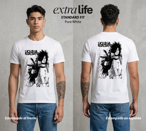 La Aldea Oculta | Dattebayo del Viento #02840 - Playera Standard Fit | Pure White - Foto en modelo
