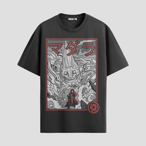 Playera urbana de anime y gaming ExtraLife MX, corte Standard Fit unisex ligero y transpirable en color Deep Black y Pure White, ropa de uso diario para gym y casual.