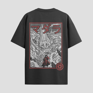 Playera urbana de anime y gaming ExtraLife MX, corte Standard Fit unisex ligero y transpirable en color Deep Black y Pure White, ropa de uso diario para gym y casual.