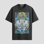 Playera urbana de anime y gaming ExtraLife MX, corte Standard Fit unisex ligero y transpirable en color Deep Black y Pure White, ropa de uso diario para gym y casual.