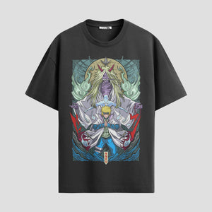 Playera urbana de anime y gaming ExtraLife MX, corte Standard Fit unisex ligero y transpirable en color Deep Black y Pure White, ropa de uso diario para gym y casual.