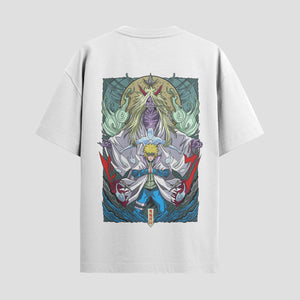 Playera urbana de anime y gaming ExtraLife MX, corte Standard Fit unisex ligero y transpirable en color Deep Black y Pure White, ropa de uso diario para gym y casual.