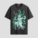 Playera urbana de anime y gaming ExtraLife MX, corte Standard Fit unisex ligero y transpirable en color Deep Black y Pure White, ropa de uso diario para gym y casual.