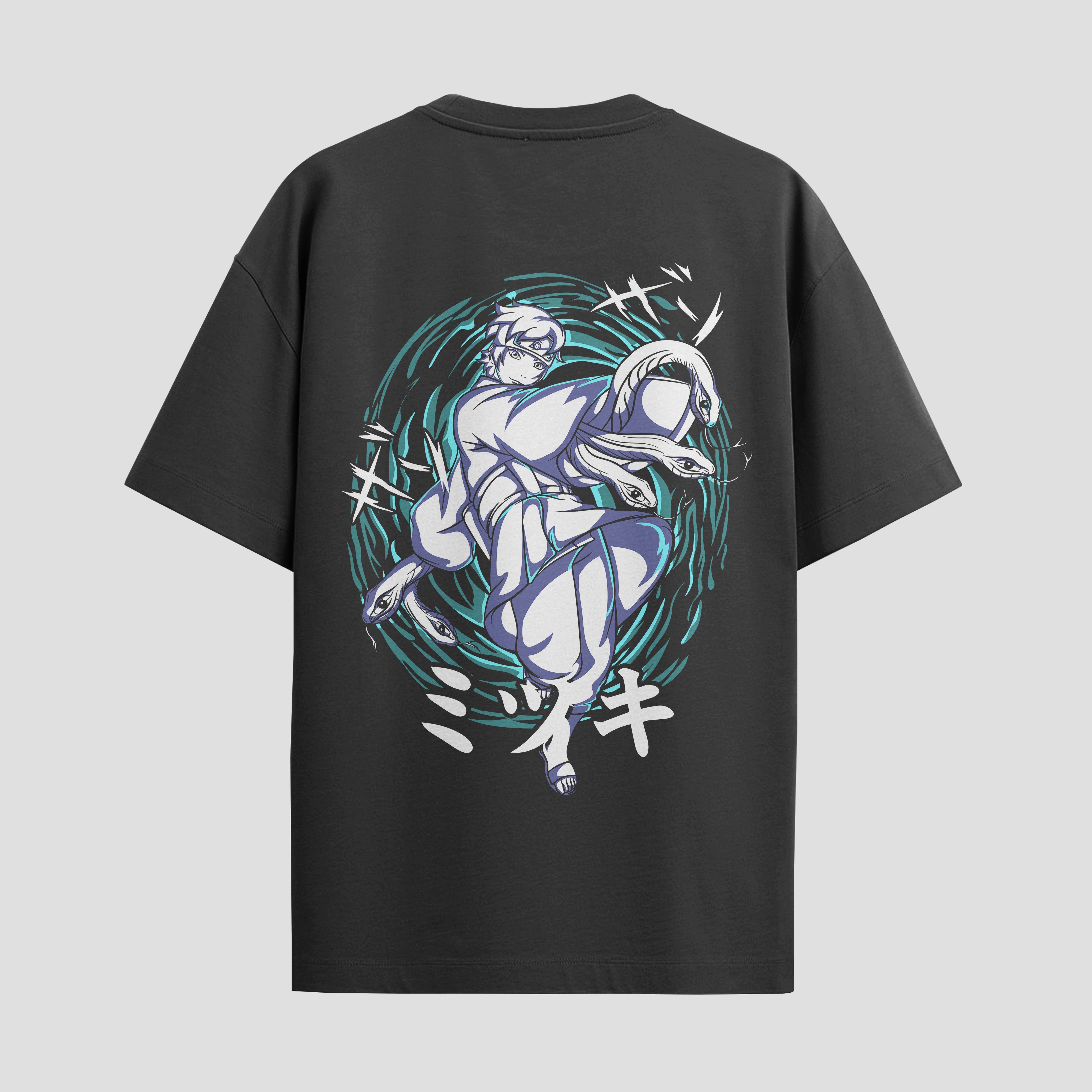 Playera urbana de anime y gaming ExtraLife MX, corte Standard Fit unisex ligero y transpirable en color Deep Black y Pure White, ropa de uso diario para gym y casual.