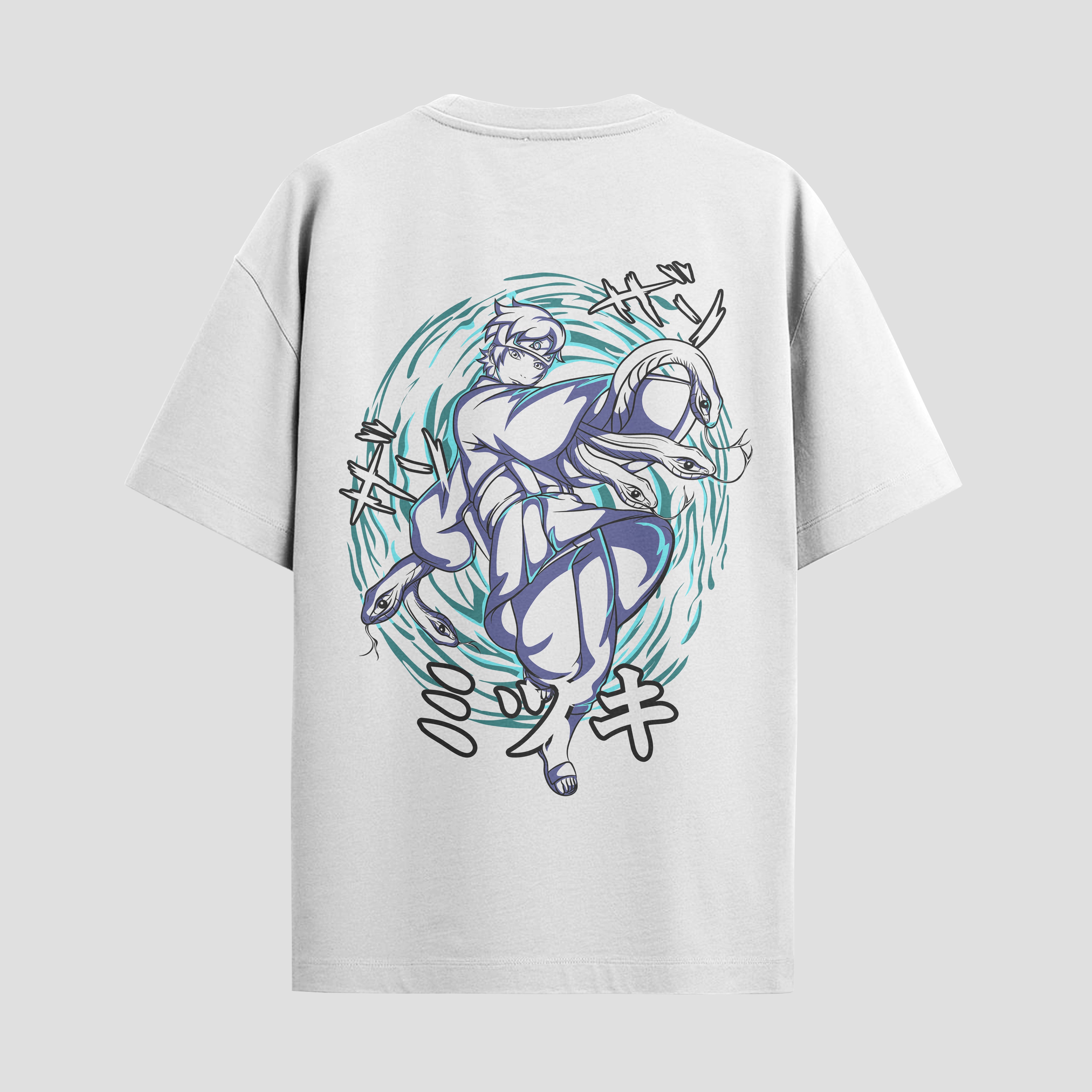 Playera urbana de anime y gaming ExtraLife MX, corte Standard Fit unisex ligero y transpirable en color Deep Black y Pure White, ropa de uso diario para gym y casual.
