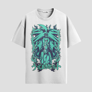 Playera urbana de anime y gaming ExtraLife MX, corte Standard Fit unisex ligero y transpirable en color Deep Black y Pure White, ropa de uso diario para gym y casual.