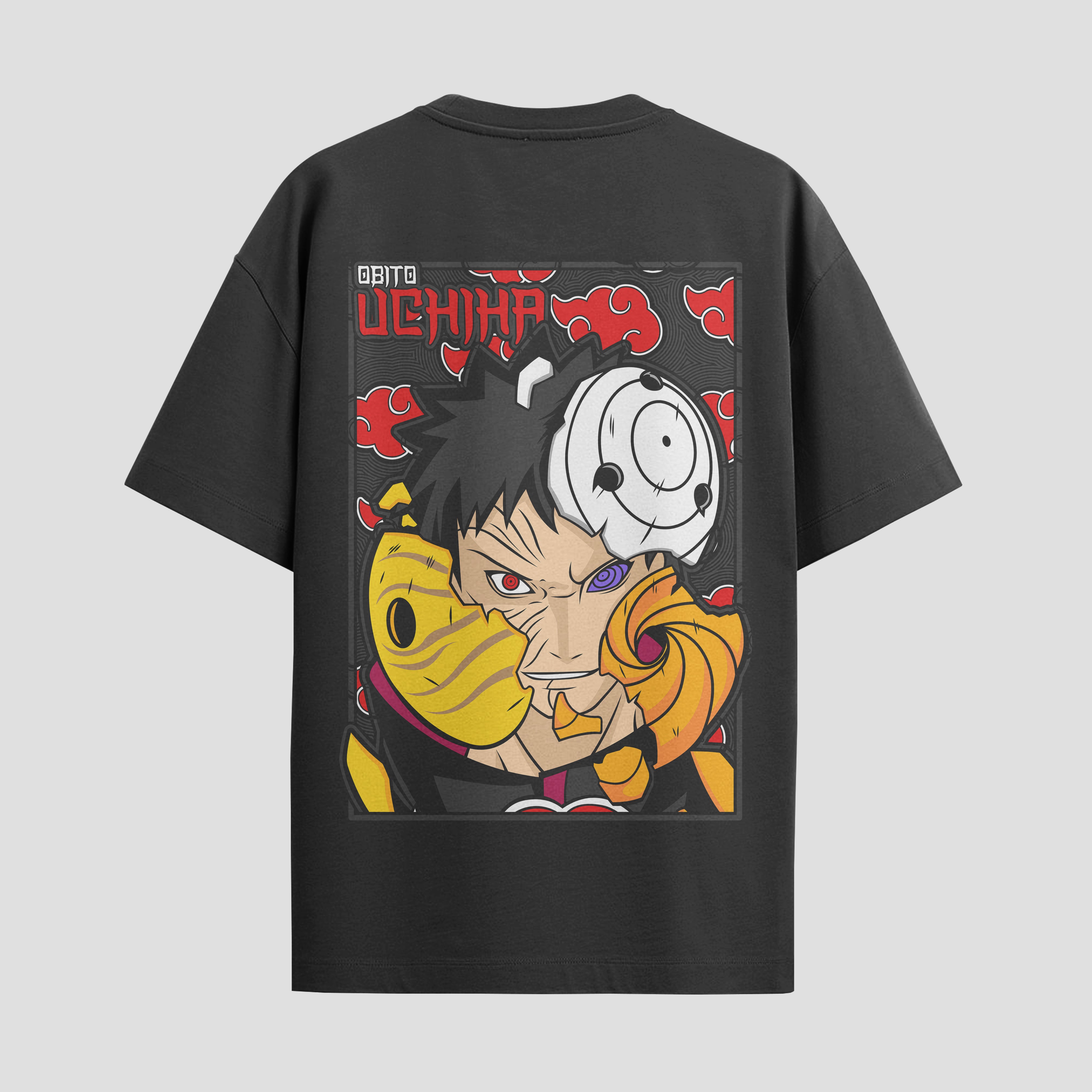 Playera urbana de anime y gaming ExtraLife MX, corte Standard Fit unisex ligero y transpirable en color Deep Black y Pure White, ropa de uso diario para gym y casual.