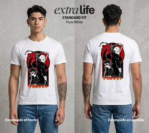 La Aldea Oculta | Dattebayo del Viento #02861 - Playera Standard Fit | Pure White - Foto en modelo