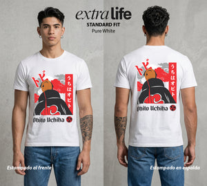 La Aldea Oculta | Ninja de la Hoja #02864 - Playera Standard Fit | Pure White - Foto en modelo