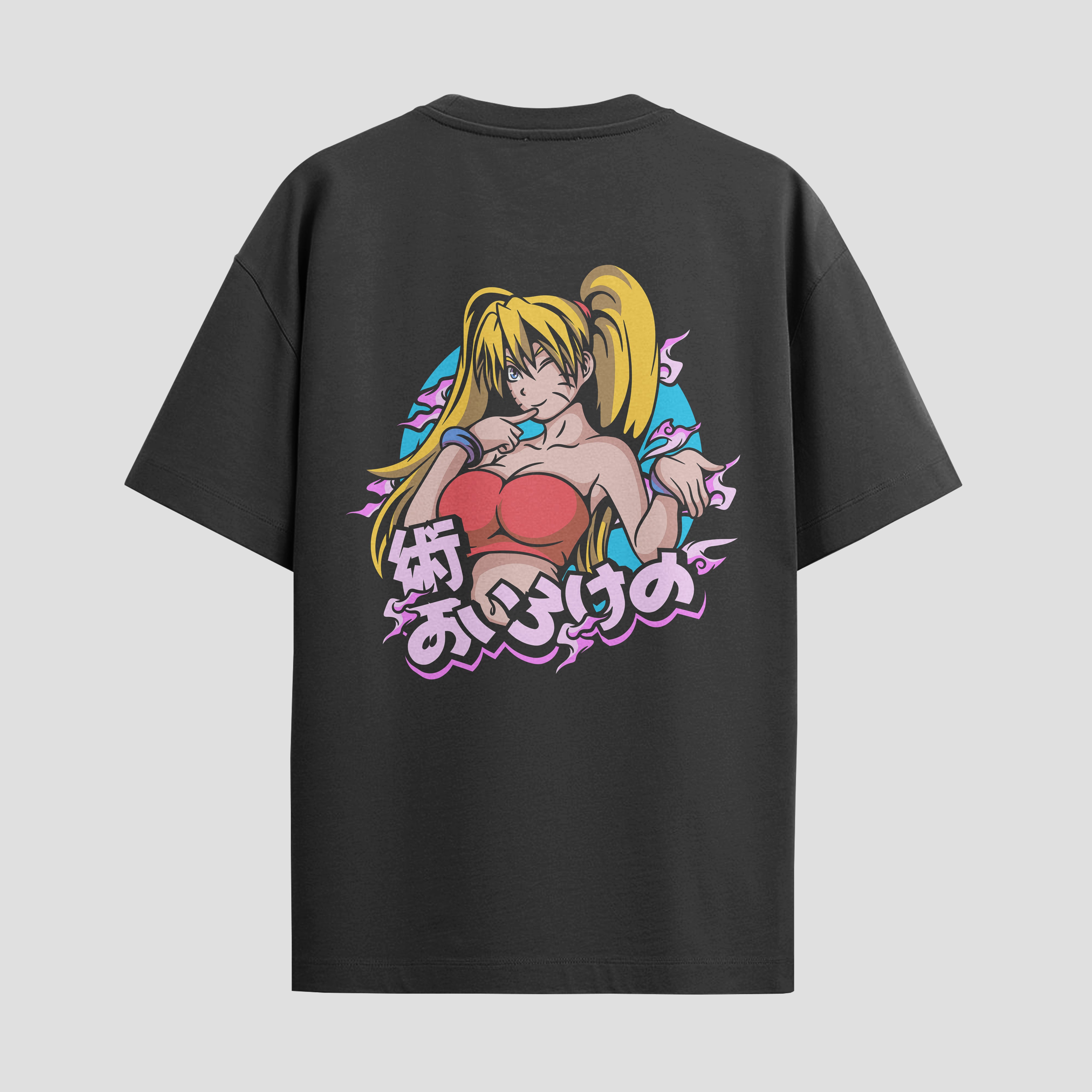 Playera urbana de anime y gaming ExtraLife MX, corte Standard Fit unisex ligero y transpirable en color Deep Black y Pure White, ropa de uso diario para gym y casual.