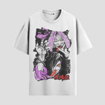 Playera urbana de anime y gaming ExtraLife MX, corte Standard Fit unisex ligero y transpirable en color Deep Black y Pure White, ropa de uso diario para gym y casual.