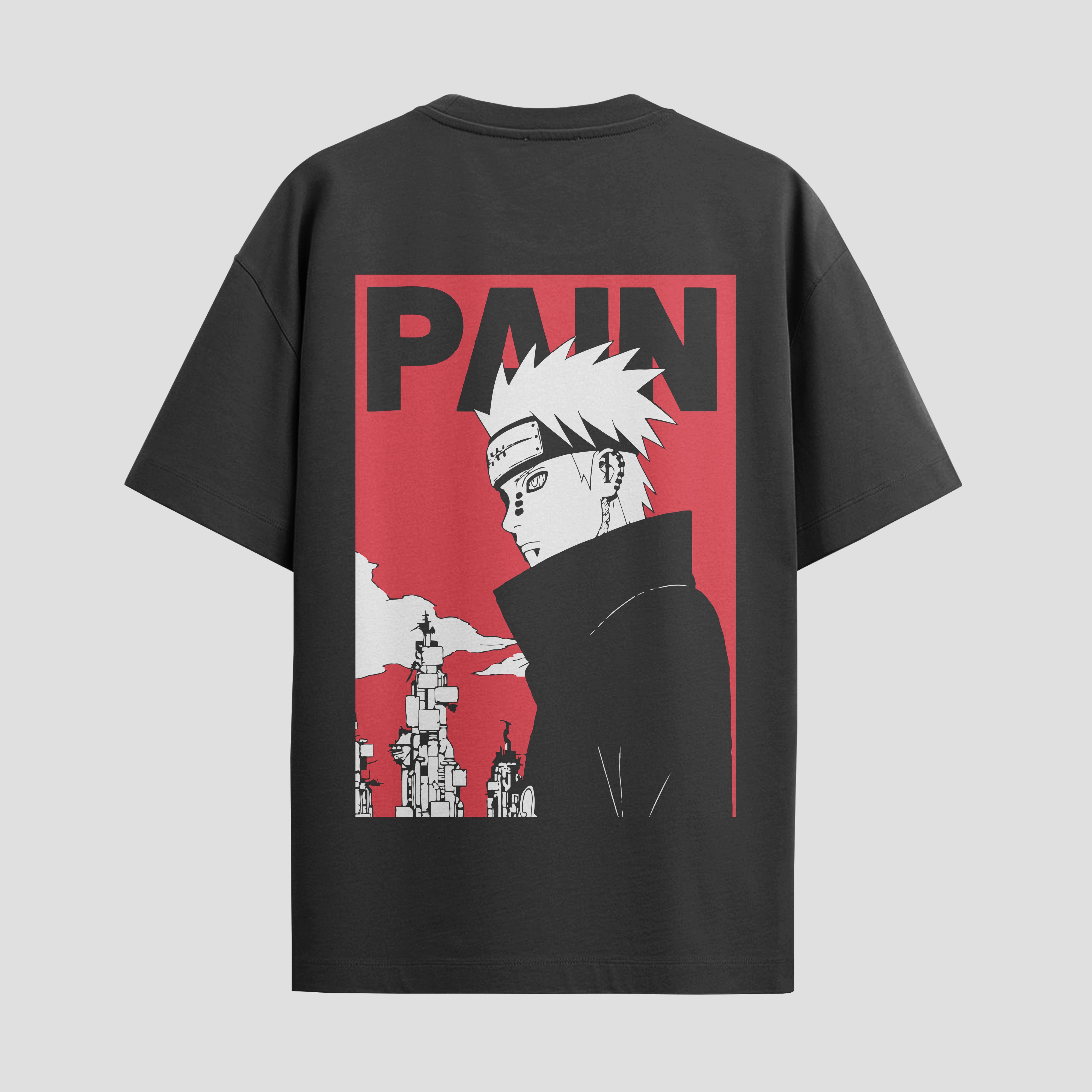 Playera urbana de anime y gaming ExtraLife MX, corte Standard Fit unisex ligero y transpirable en color Deep Black y Pure White, ropa de uso diario para gym y casual.