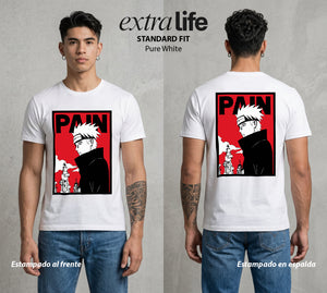 La Aldea Oculta | Zorro de Nueve Colas #02875 - Playera Standard Fit | Pure White - Foto en modelo