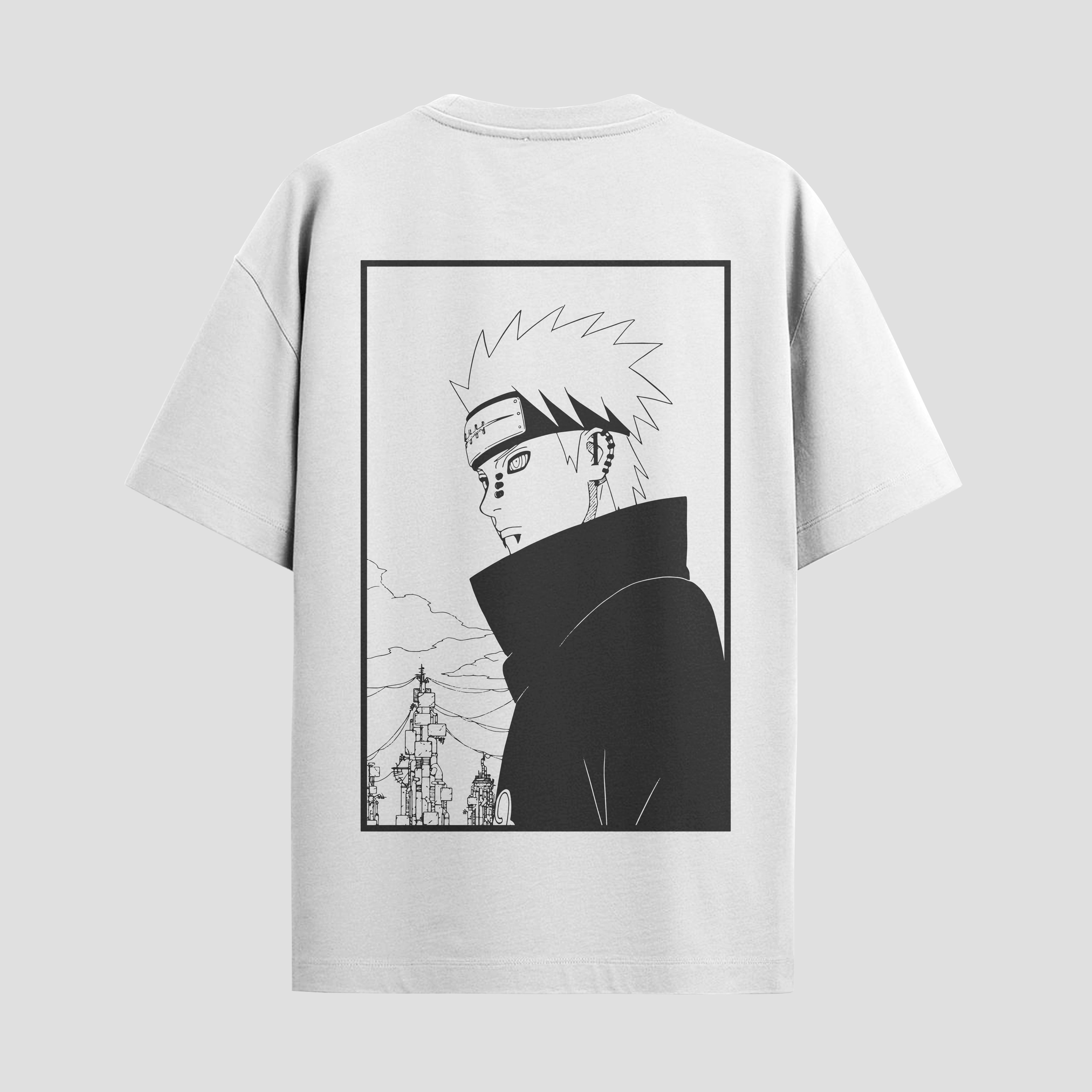 Playera urbana de anime y gaming ExtraLife MX, corte Standard Fit unisex ligero y transpirable en color Deep Black y Pure White, ropa de uso diario para gym y casual.