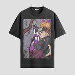 Playera urbana de anime y gaming ExtraLife MX, corte Standard Fit unisex ligero y transpirable en color Deep Black y Pure White, ropa de uso diario para gym y casual.