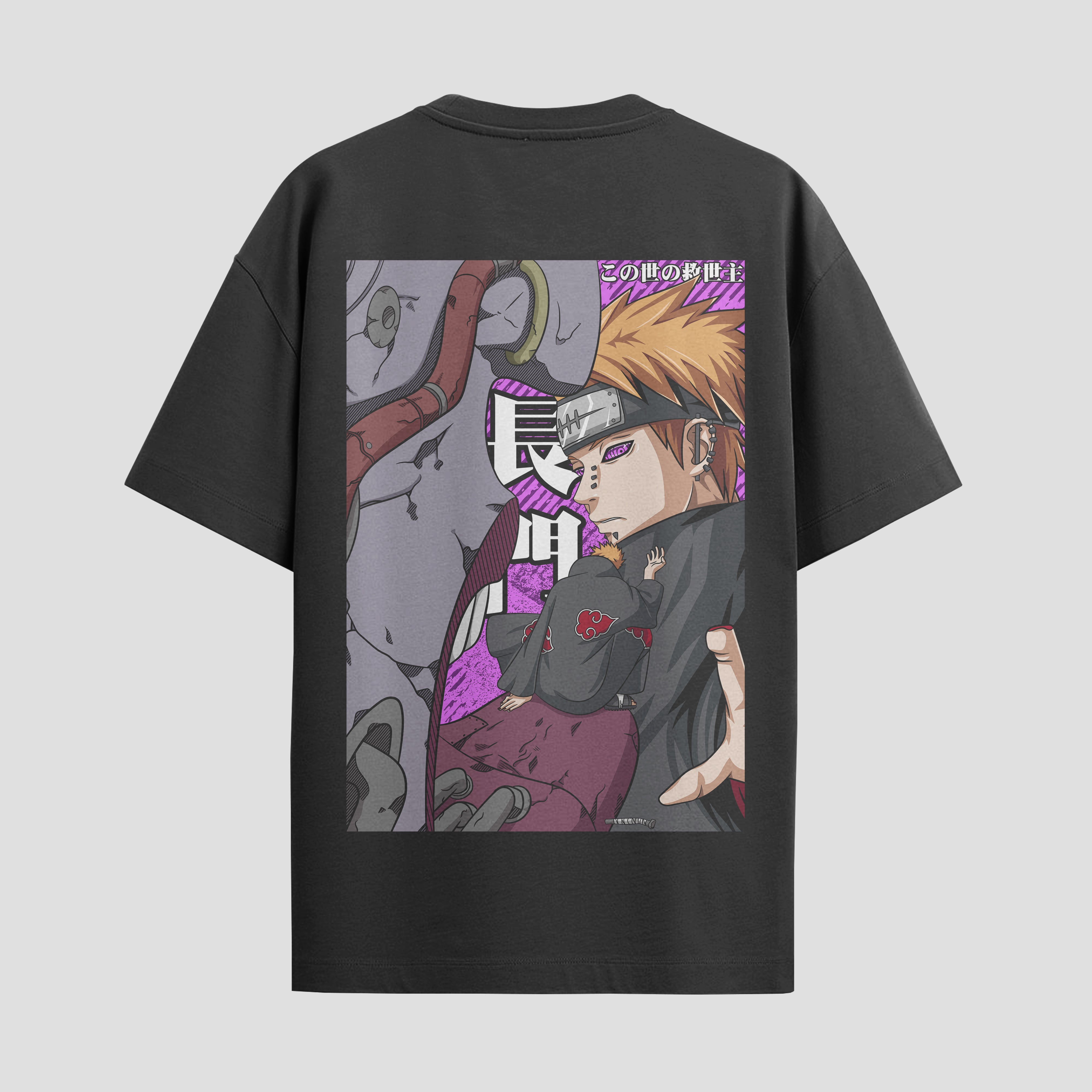 Playera urbana de anime y gaming ExtraLife MX, corte Standard Fit unisex ligero y transpirable en color Deep Black y Pure White, ropa de uso diario para gym y casual.