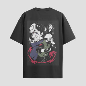 Playera urbana de anime y gaming ExtraLife MX, corte Standard Fit unisex ligero y transpirable en color Deep Black y Pure White, ropa de uso diario para gym y casual.