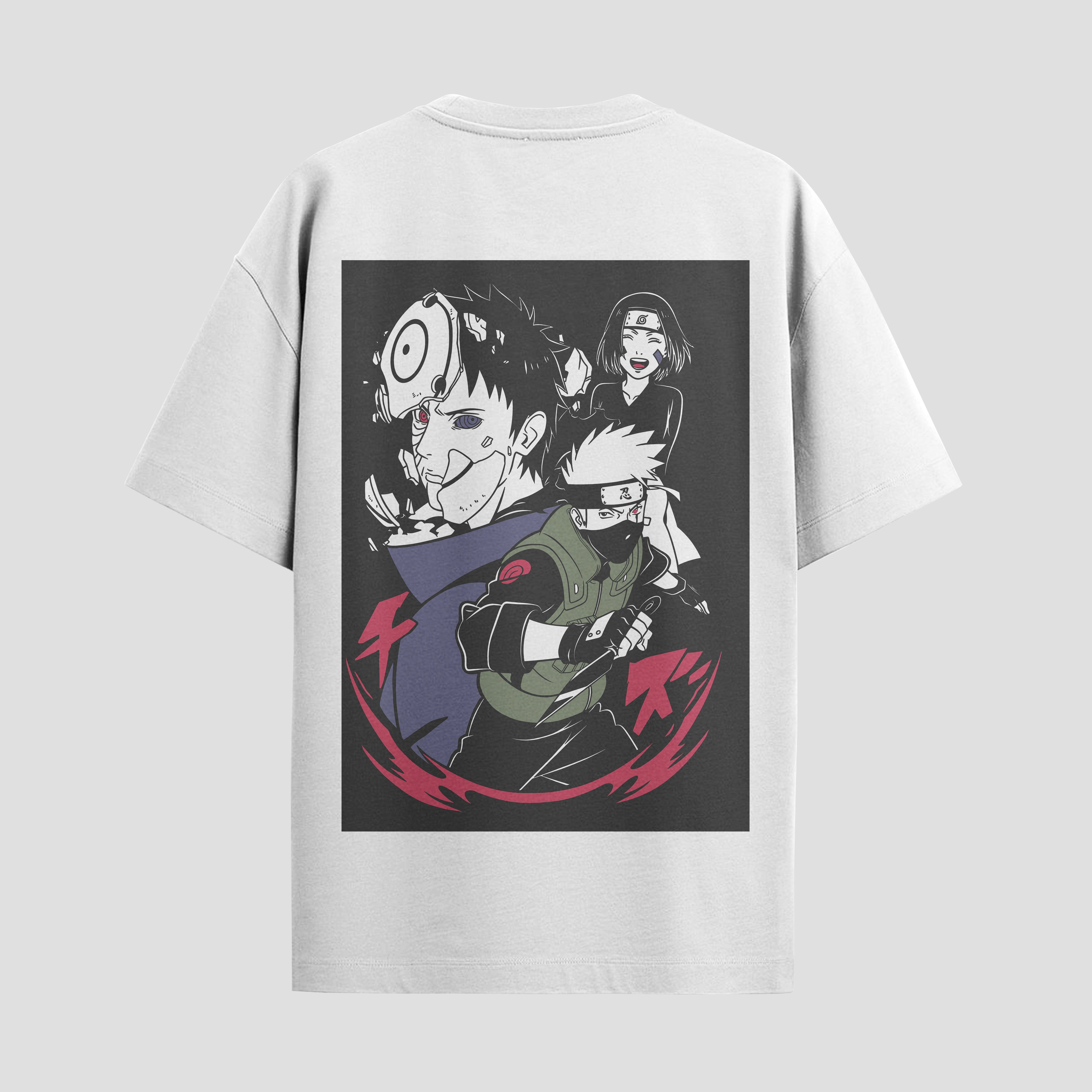 Playera urbana de anime y gaming ExtraLife MX, corte Standard Fit unisex ligero y transpirable en color Deep Black y Pure White, ropa de uso diario para gym y casual.
