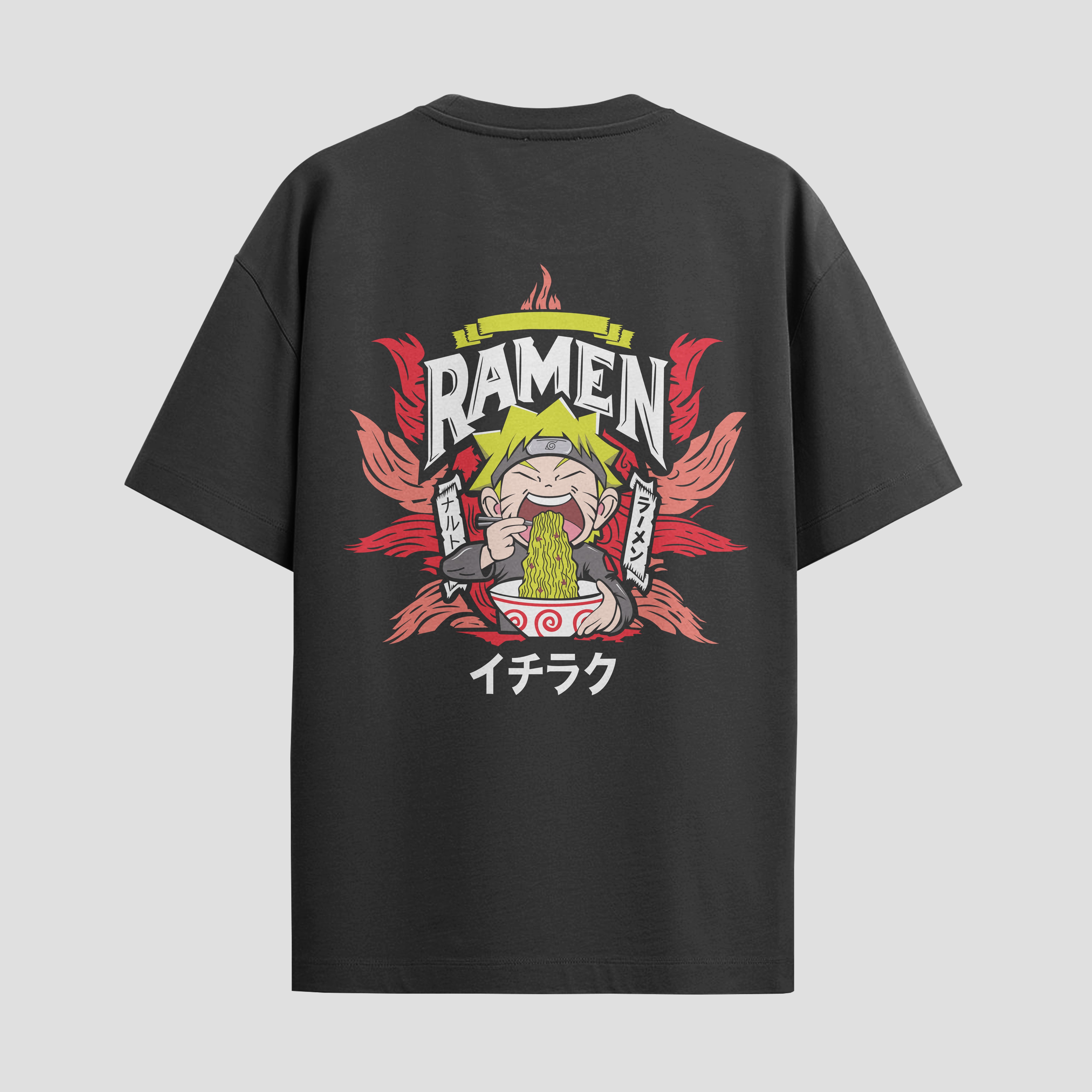 Playera urbana de anime y gaming ExtraLife MX, corte Standard Fit unisex ligero y transpirable en color Deep Black y Pure White, ropa de uso diario para gym y casual.