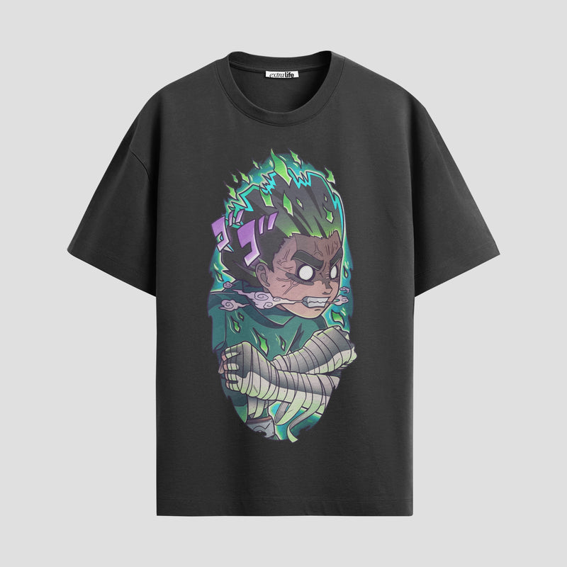 Playera urbana de anime y gaming ExtraLife MX, corte Standard Fit unisex ligero y transpirable en color Deep Black y Pure White, ropa de uso diario para gym y casual.