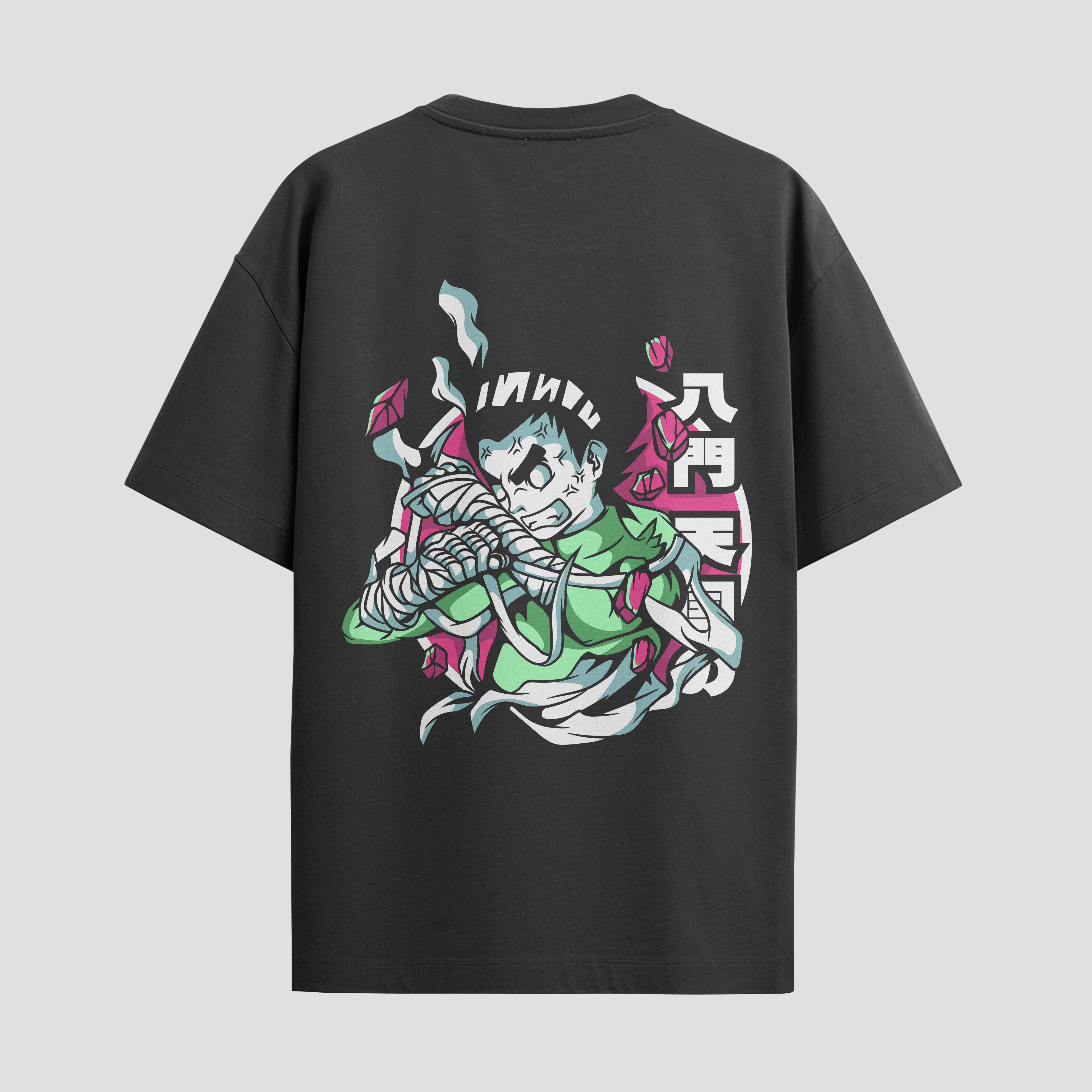 Playera urbana de anime y gaming ExtraLife MX, corte Standard Fit unisex ligero y transpirable en color Deep Black y Pure White, ropa de uso diario para gym y casual.