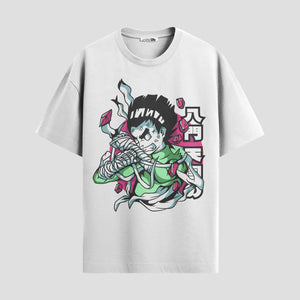 Playera urbana de anime y gaming ExtraLife MX, corte Standard Fit unisex ligero y transpirable en color Deep Black y Pure White, ropa de uso diario para gym y casual.