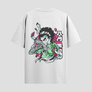 Playera urbana de anime y gaming ExtraLife MX, corte Standard Fit unisex ligero y transpirable en color Deep Black y Pure White, ropa de uso diario para gym y casual.